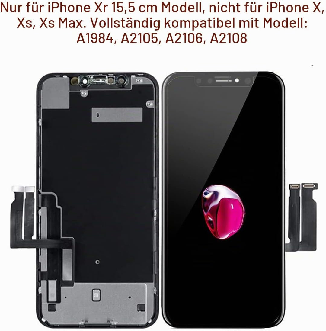 GOLDWANGWANG Display für iPhone XR LCD Bildschirm Ersatz 6,1 Zoll Touch Screen Digitizer Full Assemb