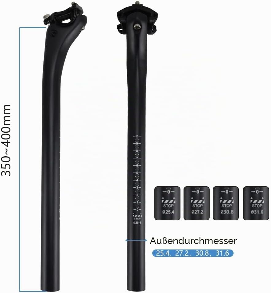 RXL SL Sattelstütze Mountainbike Rennrad Sattelstütze 25.4/27.2/30.8/31.6mm Fahrrad sattelstütze MTB
