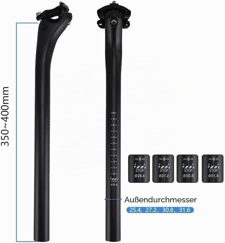 RXL SL Sattelstütze Mountainbike Rennrad Sattelstütze 25.4/27.2/30.8/31.6mm Fahrrad sattelstütze MTB