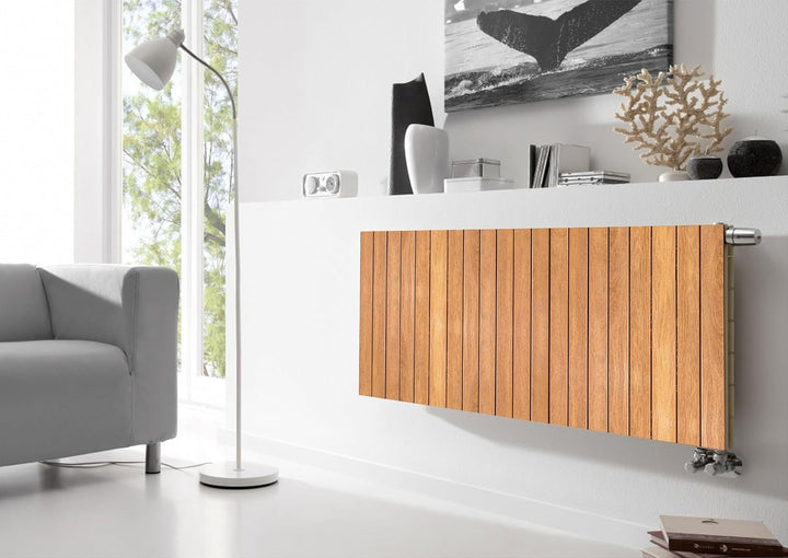 HUBDECO Magnetische Heizkörperverkleidung - 120x60 cm - Magnet Heizkörperabdeckung - Motiv Terrassen