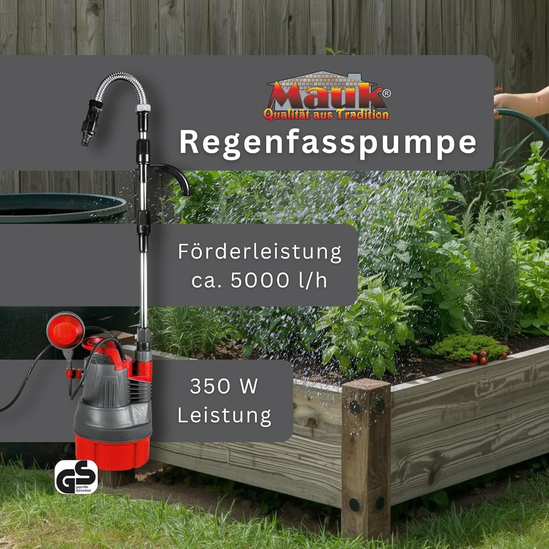 MAUK Regenfass- Pumpe 350W 5000 l/h