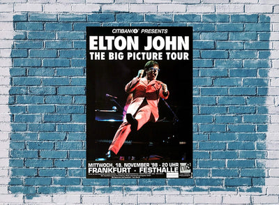 Elton John - The Big Picture, Frankfurt 1998 » Konzertplakat/Premium Poster | Live Konzert Veranstal