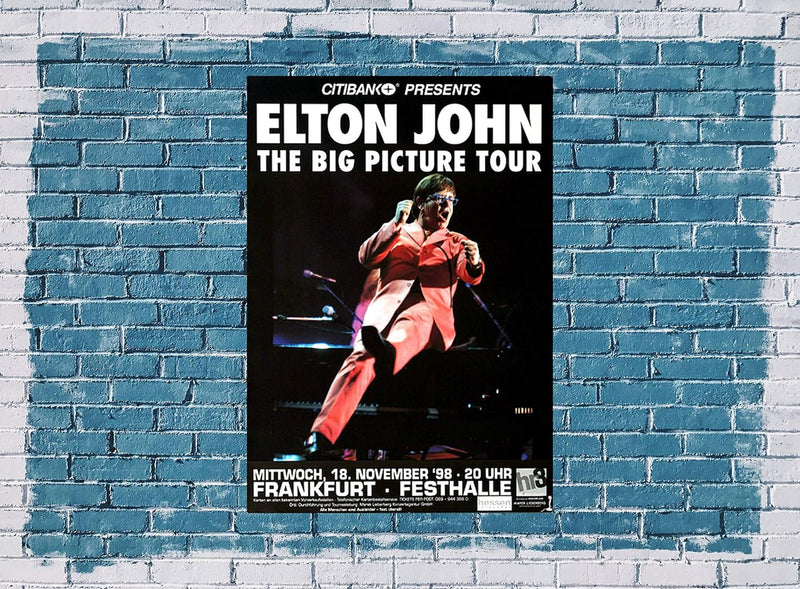 Elton John - The Big Picture, Frankfurt 1998 » Konzertplakat/Premium Poster | Live Konzert Veranstal