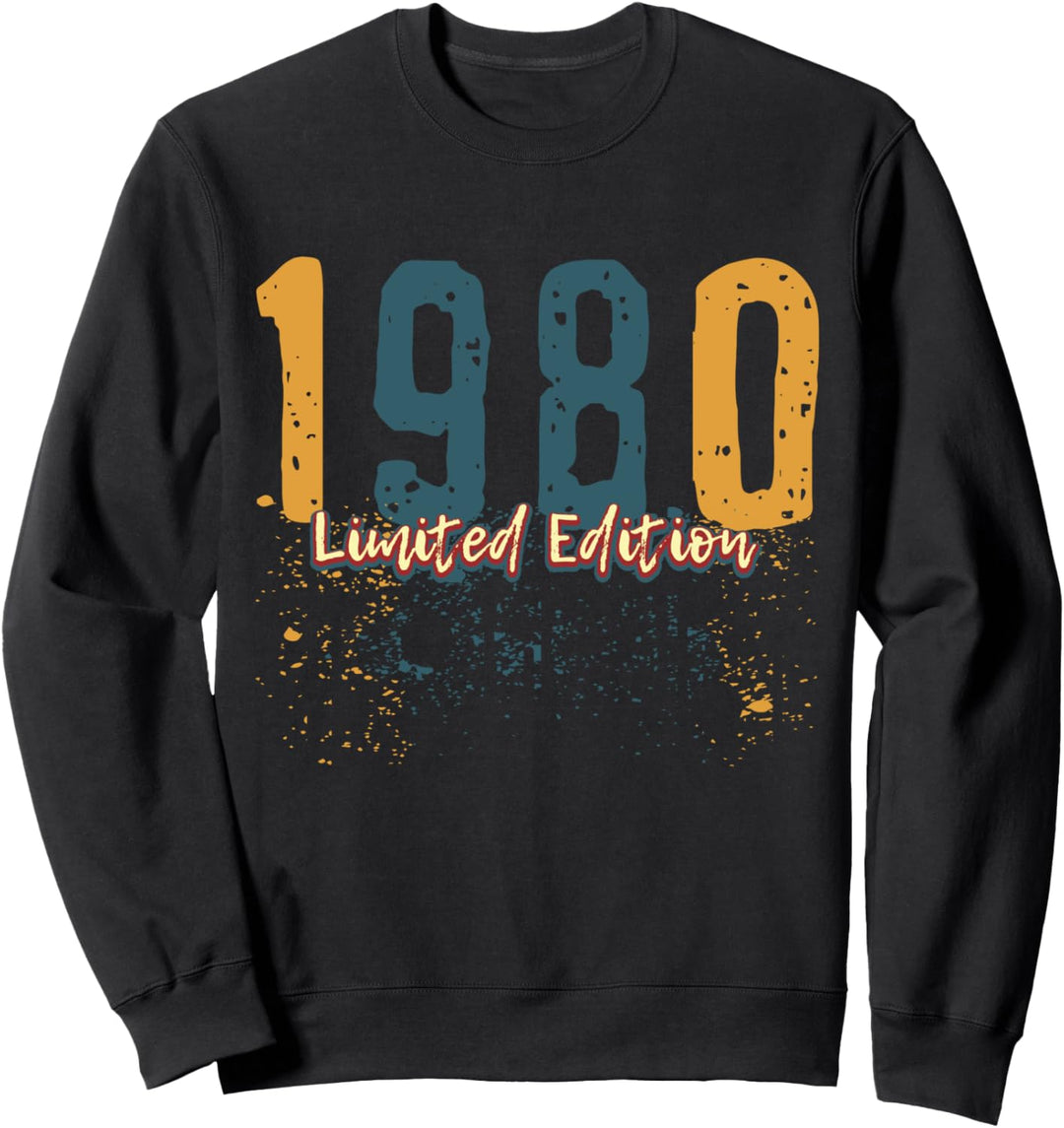 44. Geburtstag Mann Frau 44 Jahre 1980 Deko Lustig Geschenk Sweatshirt