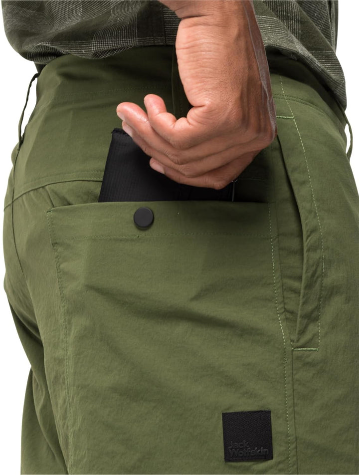 Jack Wolfskin Men's Desert Pants M Outdoor Trousers 50 Greenwood, 50 Greenwood