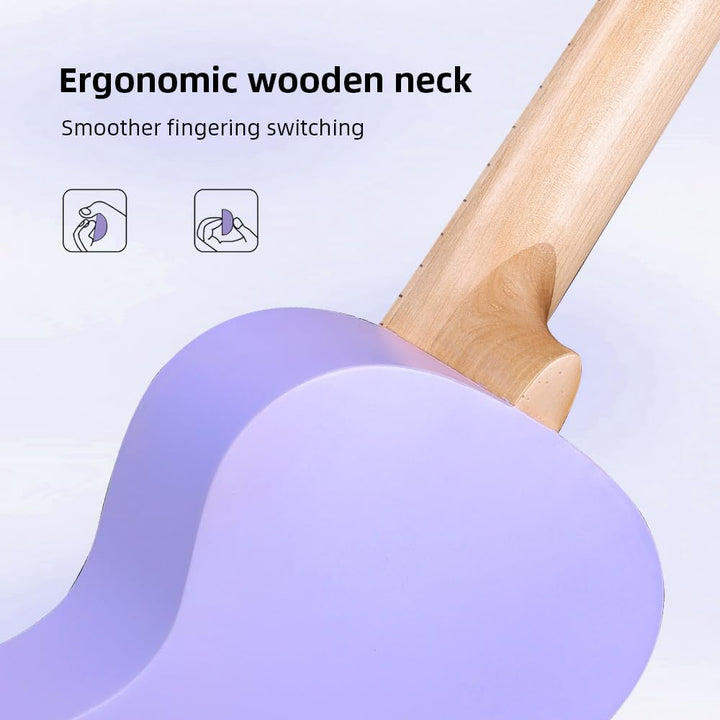 Winzz Ukulele Kinder Konzert, Ukulele Erwachsene Anfänger Set, 23 Zoll, mit 9 Zubehör, Kleine Einste