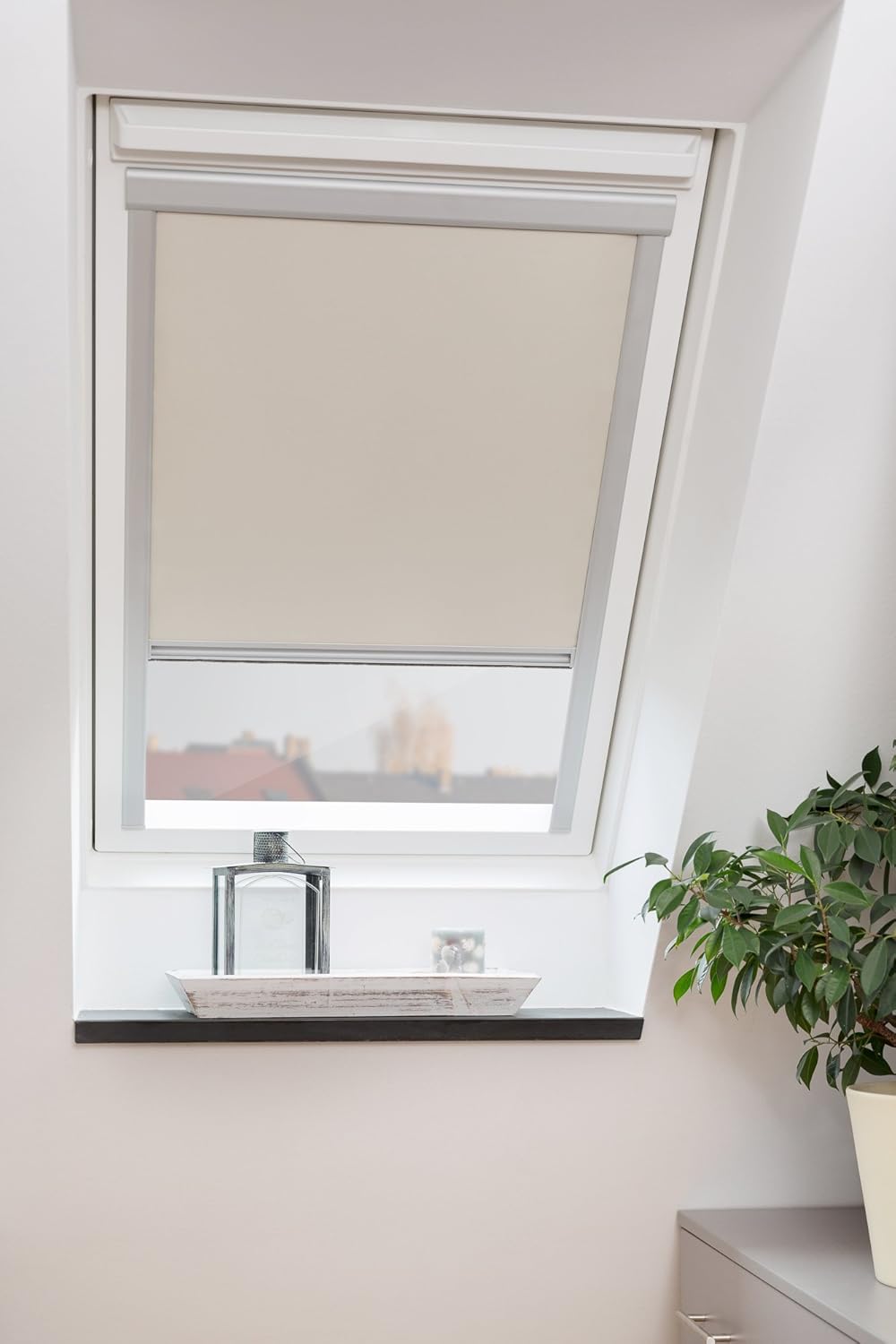 Lichtblick Dachfensterrollo Thermo-Rollo Skylight, Verdunkelung, stufenlose Bedienung, mit Seitensch