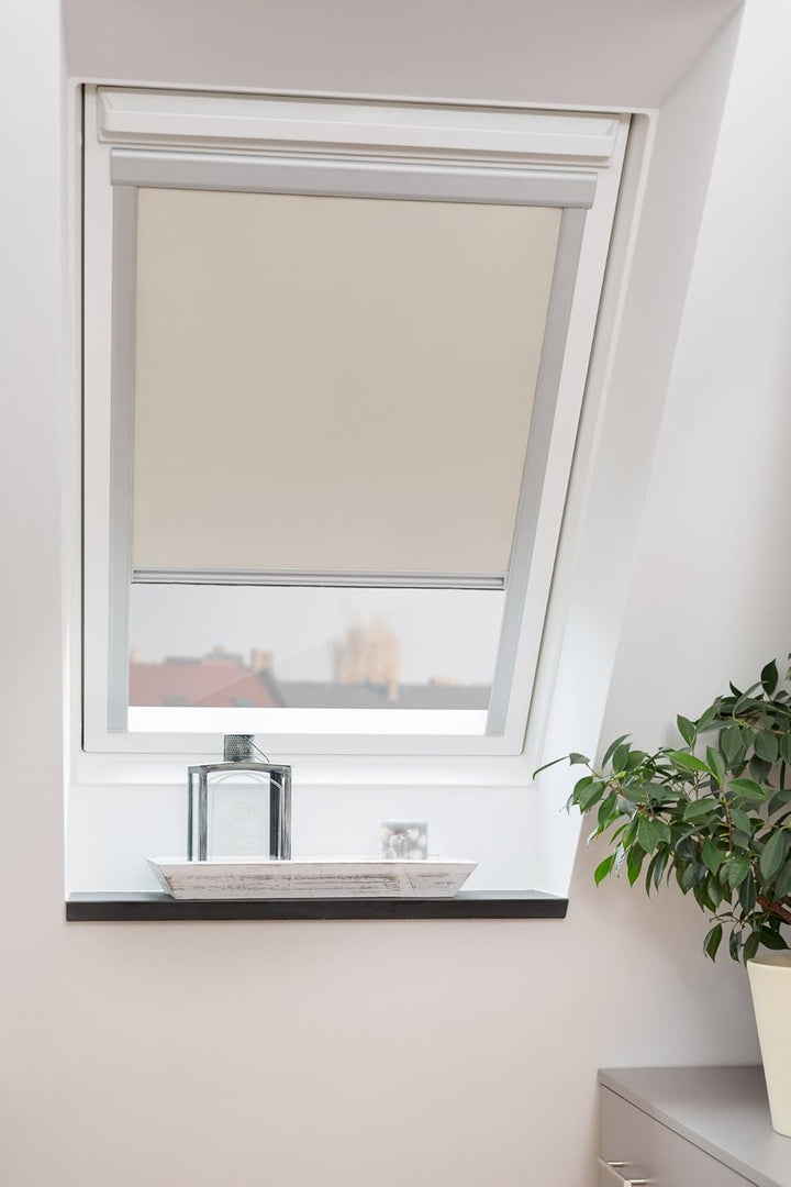 Lichtblick Dachfensterrollo Thermo-Rollo Skylight, Verdunkelung, stufenlose Bedienung, mit Seitensch