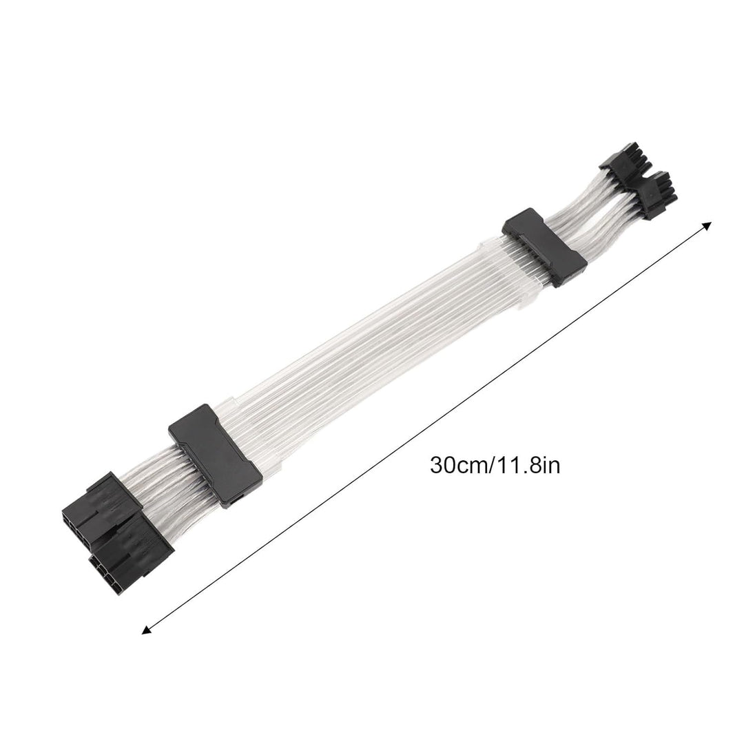 8 Pin ARGB Verlängerung Kabel, RGB PSU Kabel Verlängerung, 2x8PIN ARGB Grafikkarte Strom Verlängerun