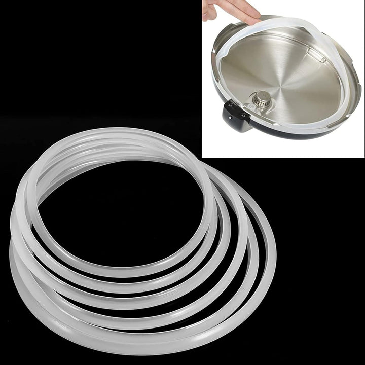 lyrlody Silikon Dichtungsring für Schnellkochtopf 22-32 cm Hohe Temperaturbeständigkeit Ersatzzubehö