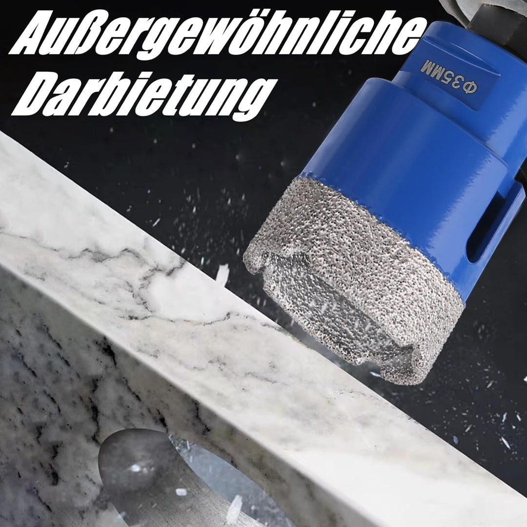 12 Stück/Satz Diamant Fliesenbohrer Set, 6–68mm M14 Gewinde vakuumgelöteter Winkelschleifer Diamantb