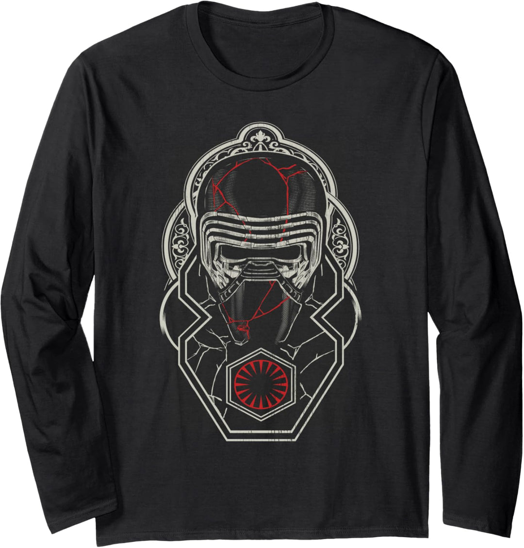 Star Wars The Rise of Skywalker Kylo Ren Dark Side Ornate Langarmshirt