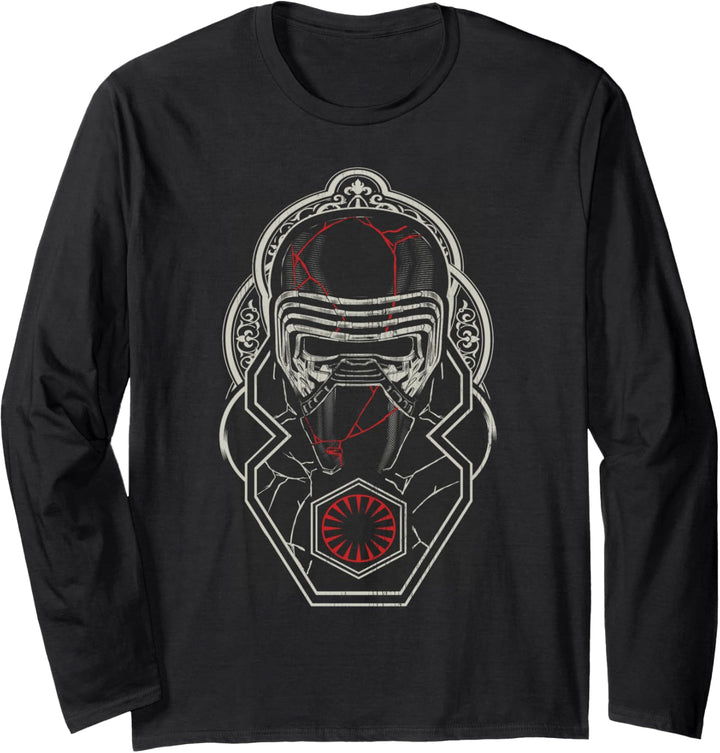Star Wars The Rise of Skywalker Kylo Ren Dark Side Ornate Langarmshirt