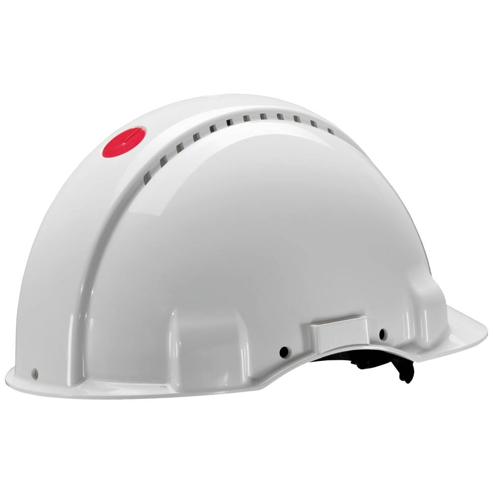 3M Schutzhelm, Uvicator, Pinlock-Verschluss, belüftet, Lederschweissband, Weiss, G3000DUV-VI 1 Packu
