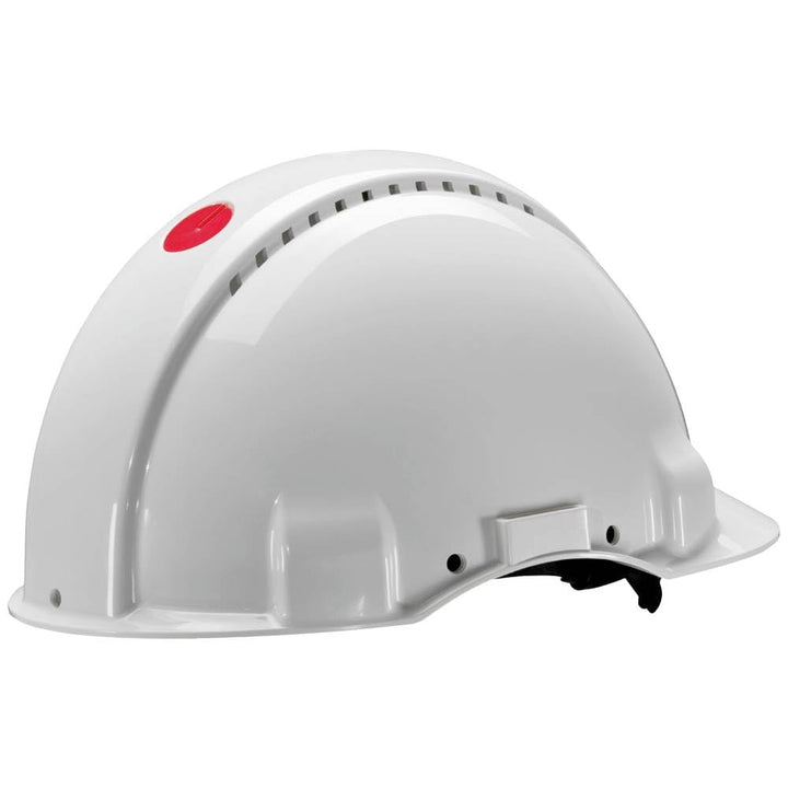 3M Schutzhelm, Uvicator, Pinlock-Verschluss, belüftet, Lederschweissband, Weiss, G3000DUV-VI 1 Packu