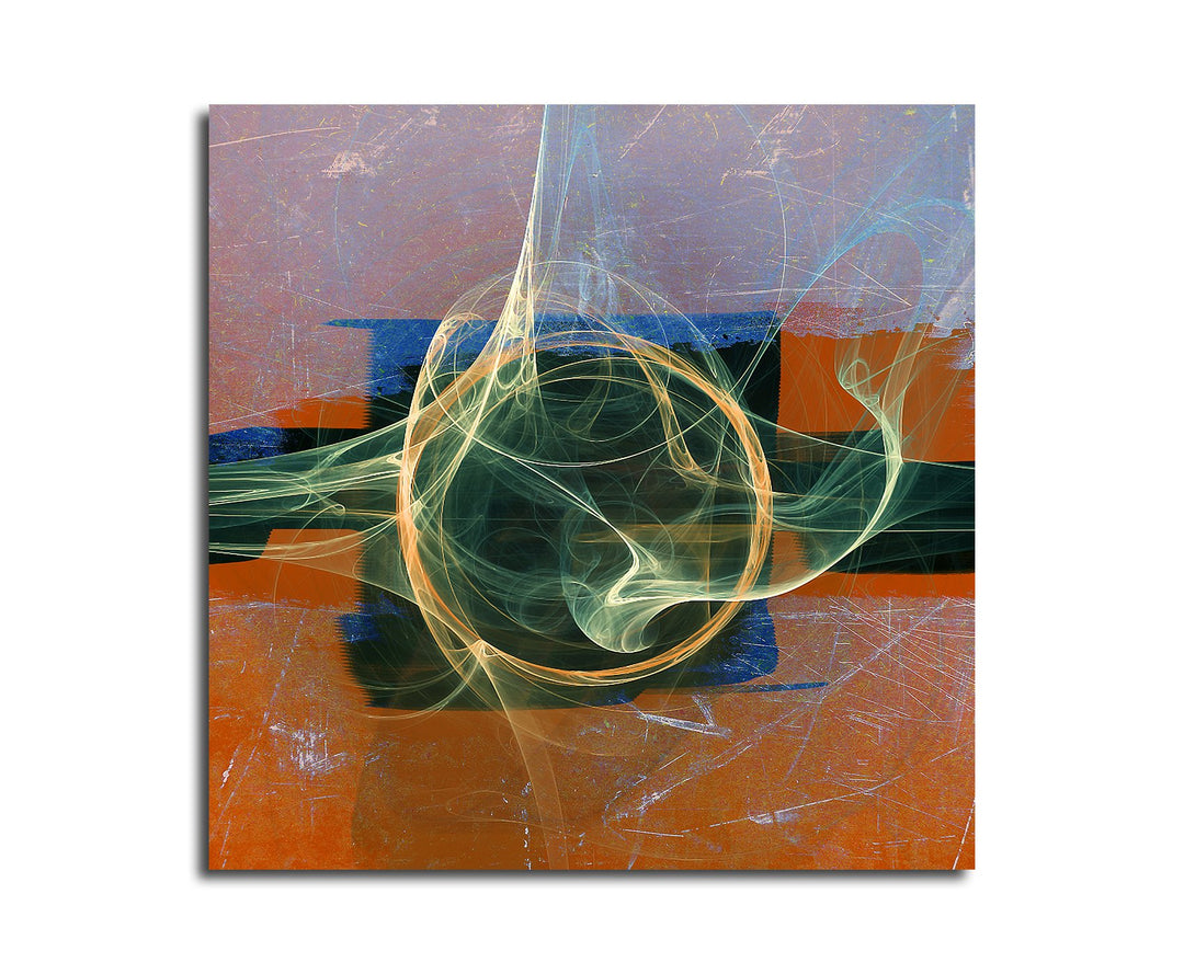Paul Sinus Art Modernes Wandbild Abstrakt030_60x60cm Abstrakte Kunst Kunstdruck auf Leinwand Zeitlos