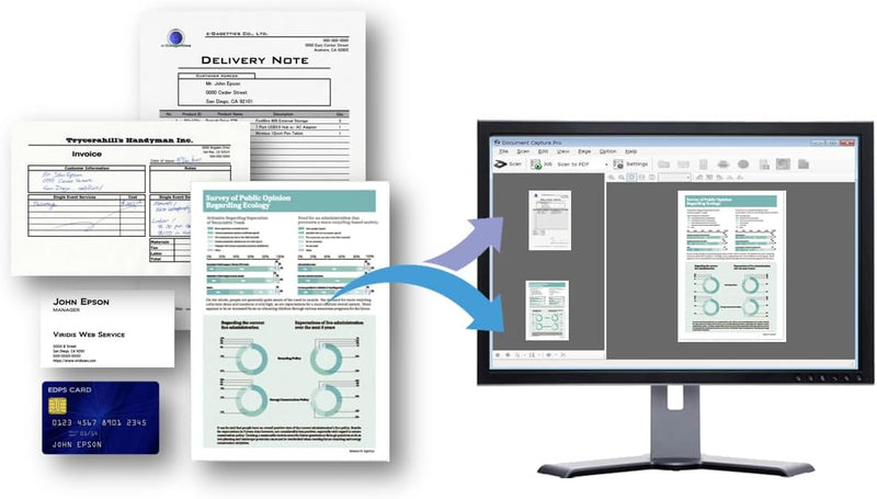 Epson WorkForce DS-410 Dokumentenscanner (Scanner, DIN A4, beidseitiges Scannen in einem Durchgang,