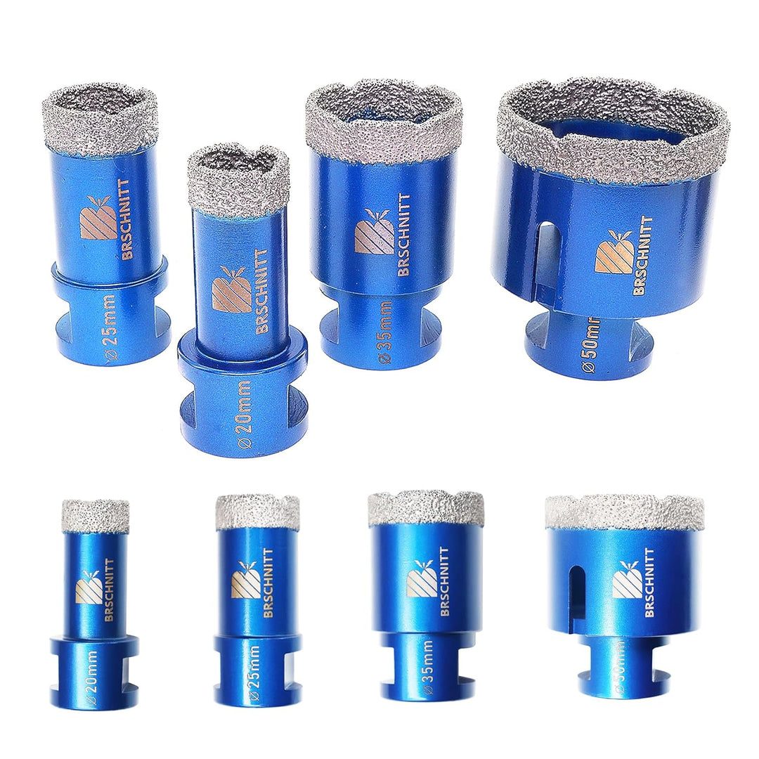 Diamantbohrer Fliesenbohrer Set - 20 25 35 50mm Diamantbohrer für Porzellan Fliese Granit Marmor Tro