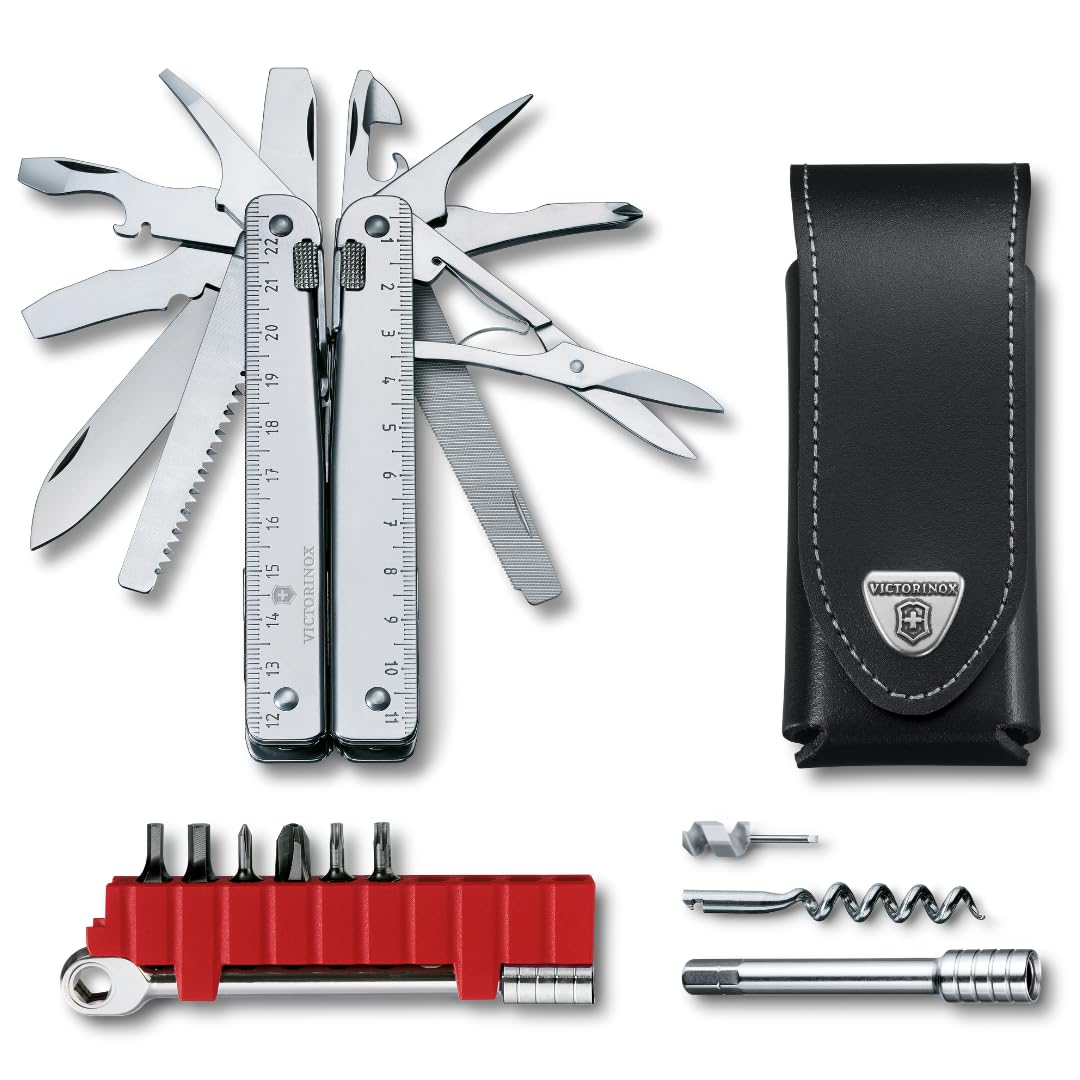 Victorinox Schweizer Taschenmesser Swiss Tool X Plus Ratchet, 40 Funktionen, Multitool inkl. Kombi-S