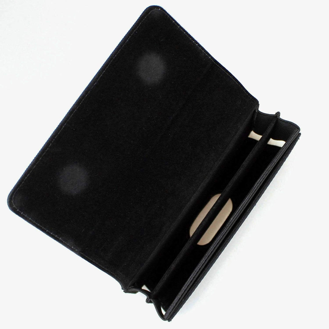 aubaddy Gürteltasche für Zwei Handys, Querformat, Nylon Double Decker Gürtelclip für iPhone 11 Pro M