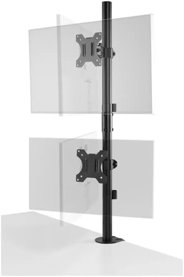 Kensington Vertikaler Monitorarm für 2 Monitore übereinander bis 32 Zoll, Bildschirme mit VESA 75/10