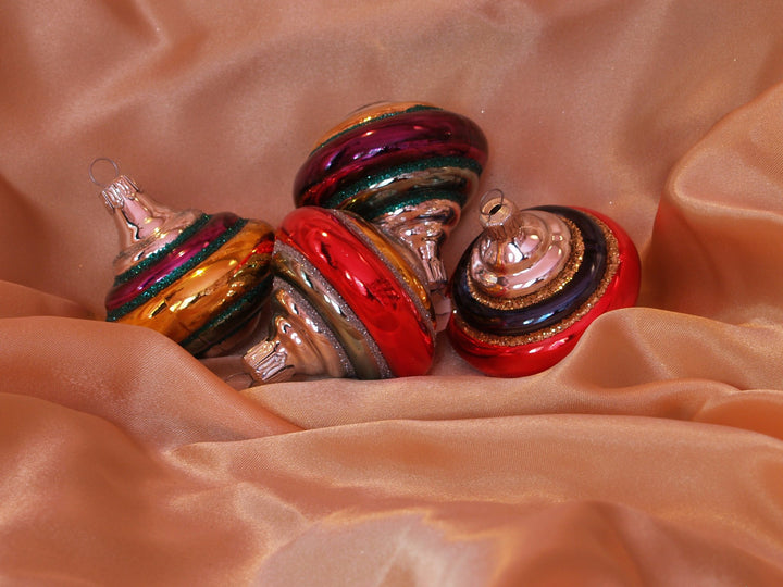 Glasform bunt dekoriert 4 Stck. per Box