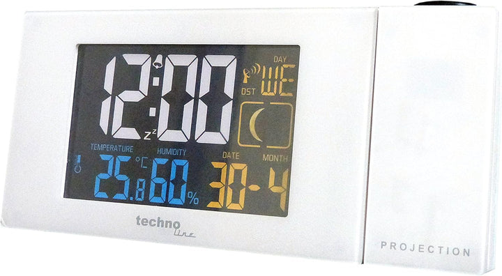 Technoline WT 537 Projektionswecker WT537 Funkwecker mit Projektion, sowie Temperatur - und Luftfeuc
