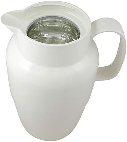 Helios Mondo Push Kunststoff-Isolierkanne, weiss, 2 Liter Weiss 2,0 Liter, Weiss 2,0 Liter