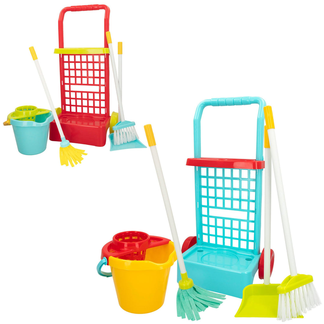 color baby Reinigungswagen My Home Blauer Eimer, Blauer Eimer