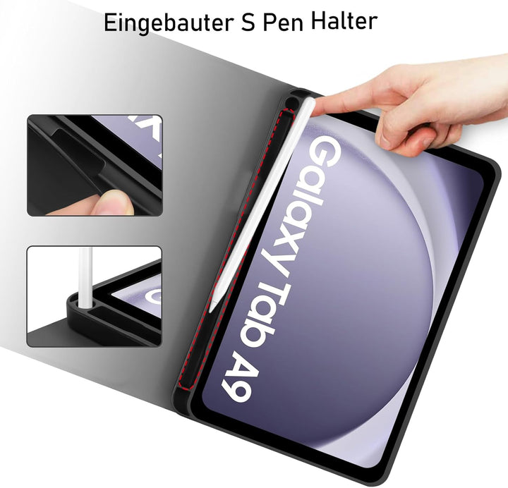Hofsos für Samsung Tablet A9 Tastatur Hülle - Galaxy Tab A9 Hülle mit Tastatur, (Deutsches QWERTZ) T