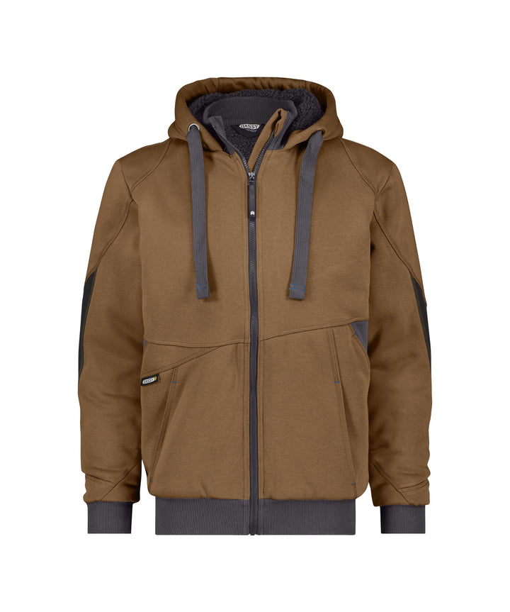 Dassy Unisex Pulse 290G Jacke, Marrone/Grigio, S