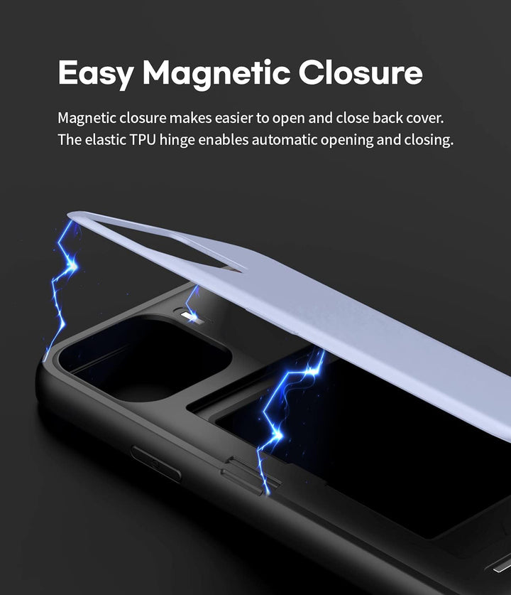 GOOSPERY Magnetic Door Bumper Hülle Kompatibel mit iPhone 13 Pro Max, Dual Layer protektive Kartenha