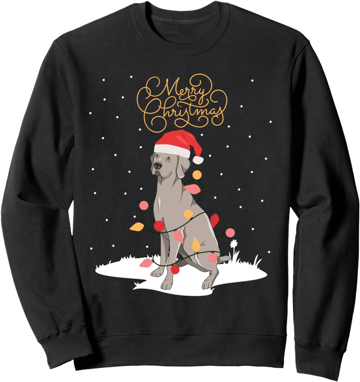 Weimaraner Merry Christmas Xmas Weimaraner Weihnachts Sweatshirt