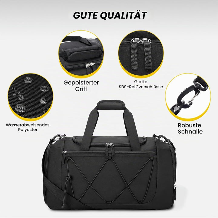 Vorspack 21 Inches Gross Sporttasche Herren Damen – 41L Gym Bag mit Schuhfach Leichte Gym Tasche für
