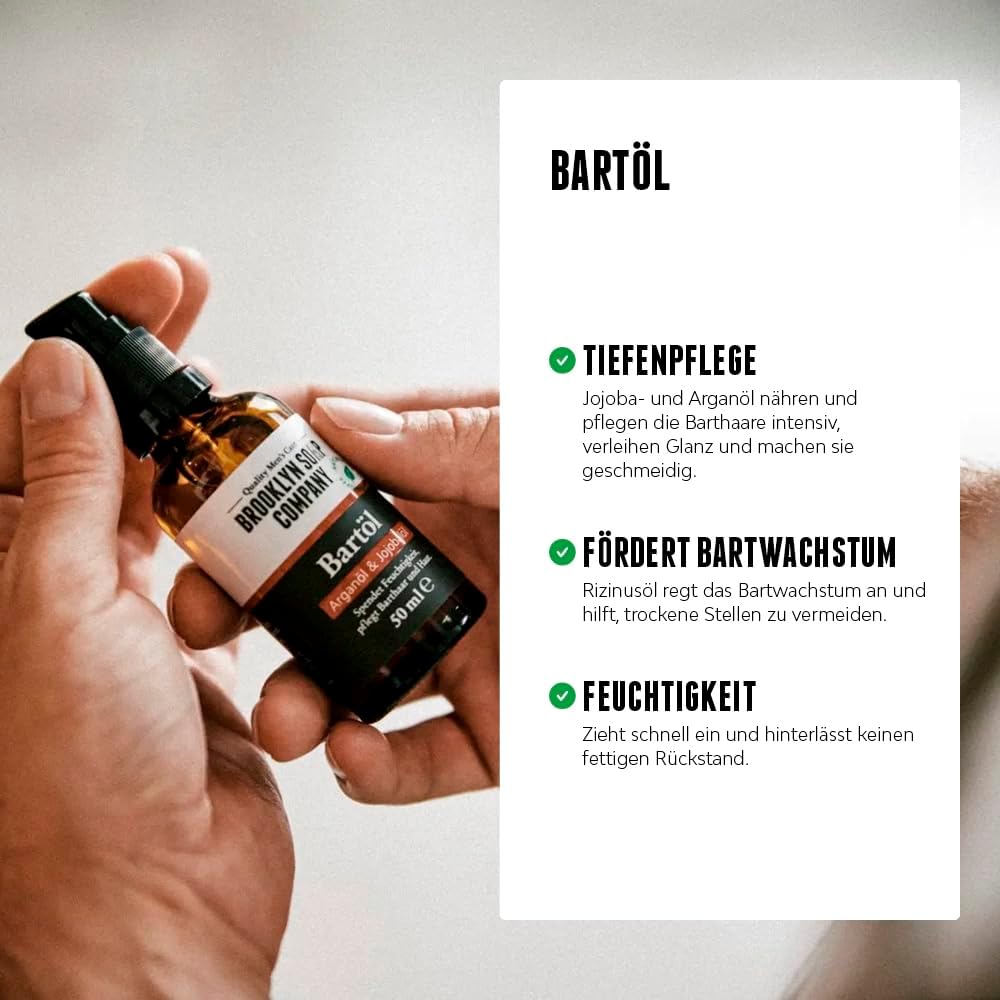 Ultimate Beard Box · Brooklyn Soap Company · Hochwertiges Bartpflege Set inkl. Bartöl, Bartshampoo,