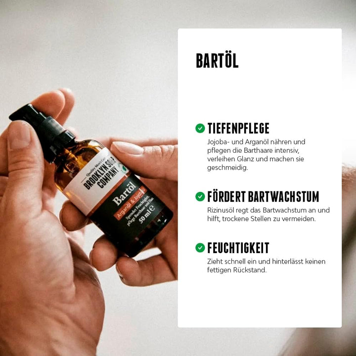 Ultimate Beard Box · Brooklyn Soap Company · Hochwertiges Bartpflege Set inkl. Bartöl, Bartshampoo,