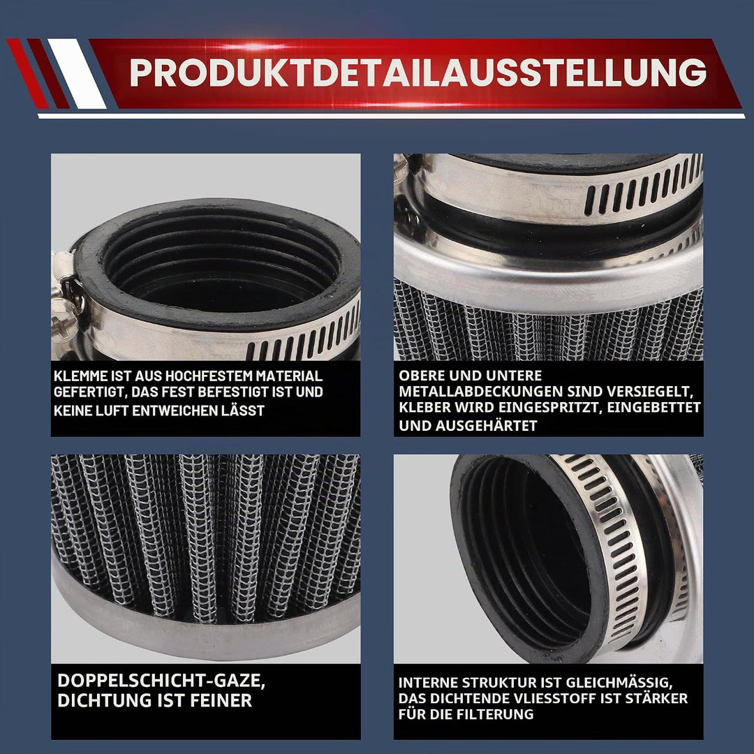 WOOSTAR PD24J Vergaser mit 42mm Luftfilter Ansaugstutzen Ersatz für 4 Stroke GY6 125ccm 150ccm Taota