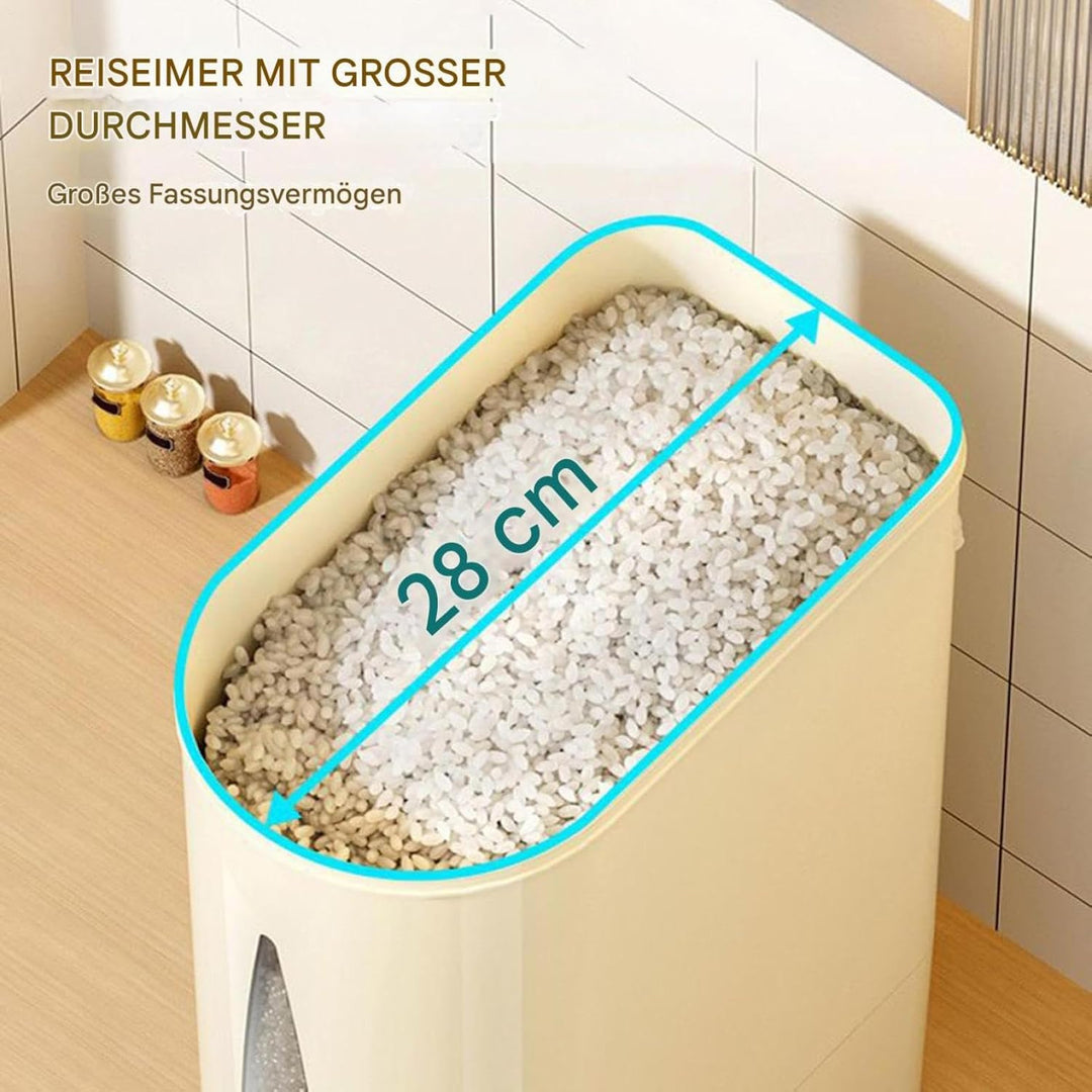 Generisch Reisspender – Luftdichter 10-kg-Reisvorratsbehälter Aus PP Mit Versiegeltem Deckel | Feuch