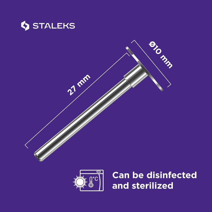 STALEKS Pododisc 10 mm Pediküre + 5 Nachfüllpackungen Limette 180 Grit Professioneller Haushaltsgebr