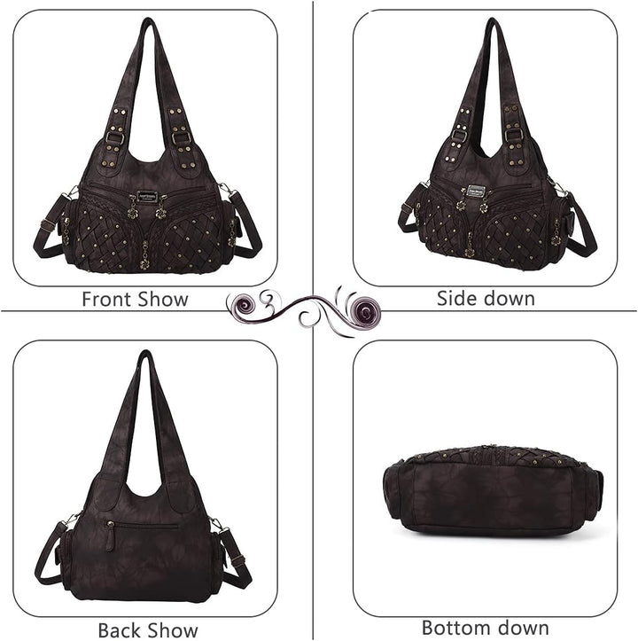 Angel Barcelo Geldbörsen und Handtaschen für Damen, Tragetasche, Schultertasche, Hobo-Taschen, modis