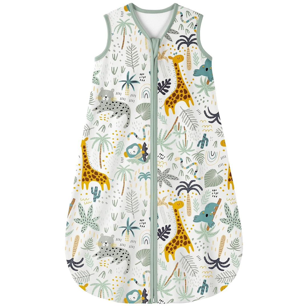 Yoofoss Schlafsack Baby Sommer 0.5 Tog - 90cm/18-24 Monate 100% Baumwolle Sommerschlafsack Babyschla