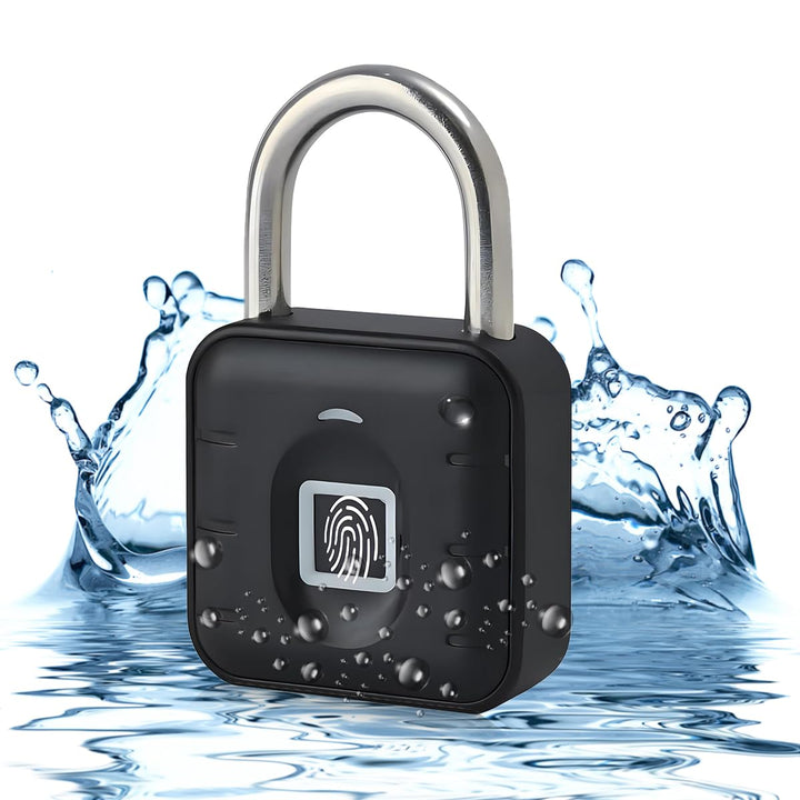 Schloss mit Fingerabdruck,Vorhängeschloss für Fitnessstudio,wetterfest,mehrbenutzer,schlüsselloses S