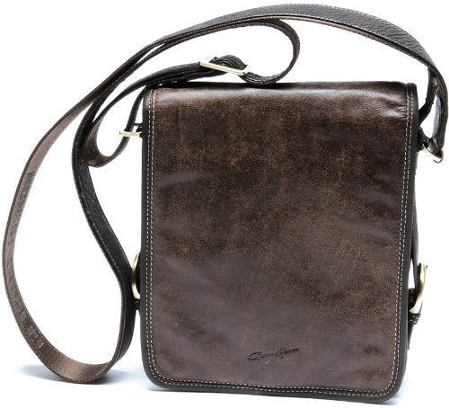 Gérard Henon , Herren Schultertasche Braun, Braun