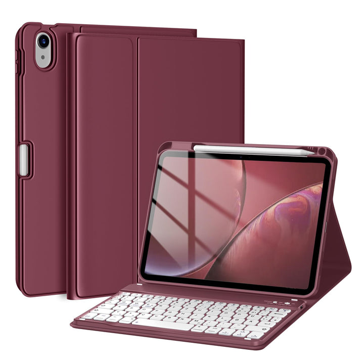Hülle mit Tastatur für iPad A16 11 Generation 2025/10 Generation 2022(11/10.9 Zoll), Magnetische Ant