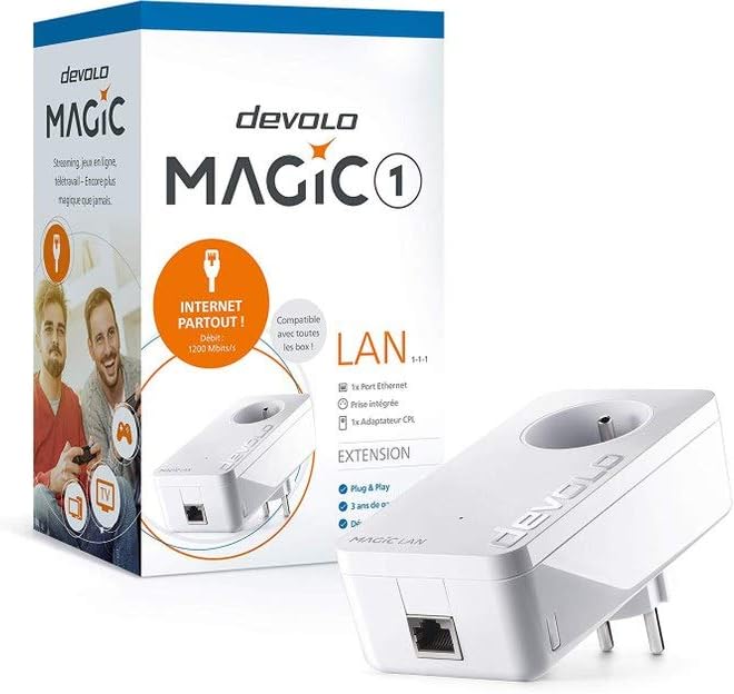 Devolo Magic 1 LAN Single weiss 1200 Mbps MAGIC 1 (geeignet für Frankreich)