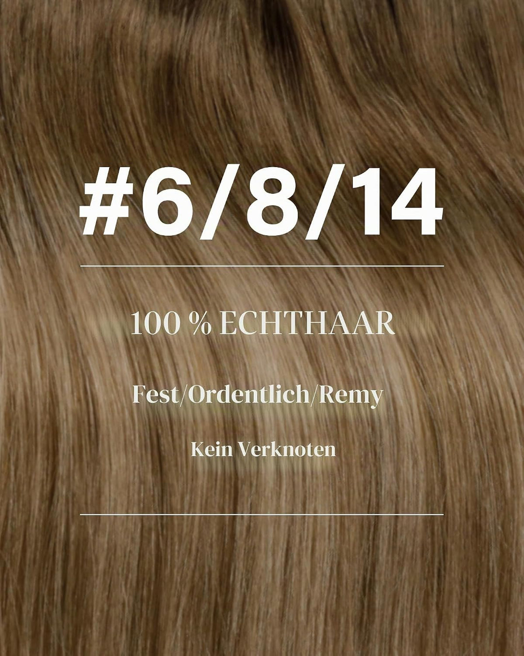 Hetto Balayage Echthaar Tressen Extensions Mittel Braun zu Hellbraun und Dunkelste BlondineTressen E