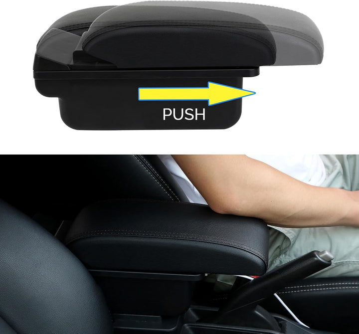 YJYWZH Auto Armlehnen für Golf 6 Mk6 2008-2013 Jetta Mk5 2006-2011 Vento Wagon 2009 2010 Doppelschic