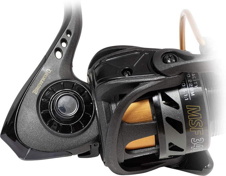 Browning Black Magic MSF Angelrolle Feederrolle Frontbremsrolle zum Feederangeln mit Bremskraft bis