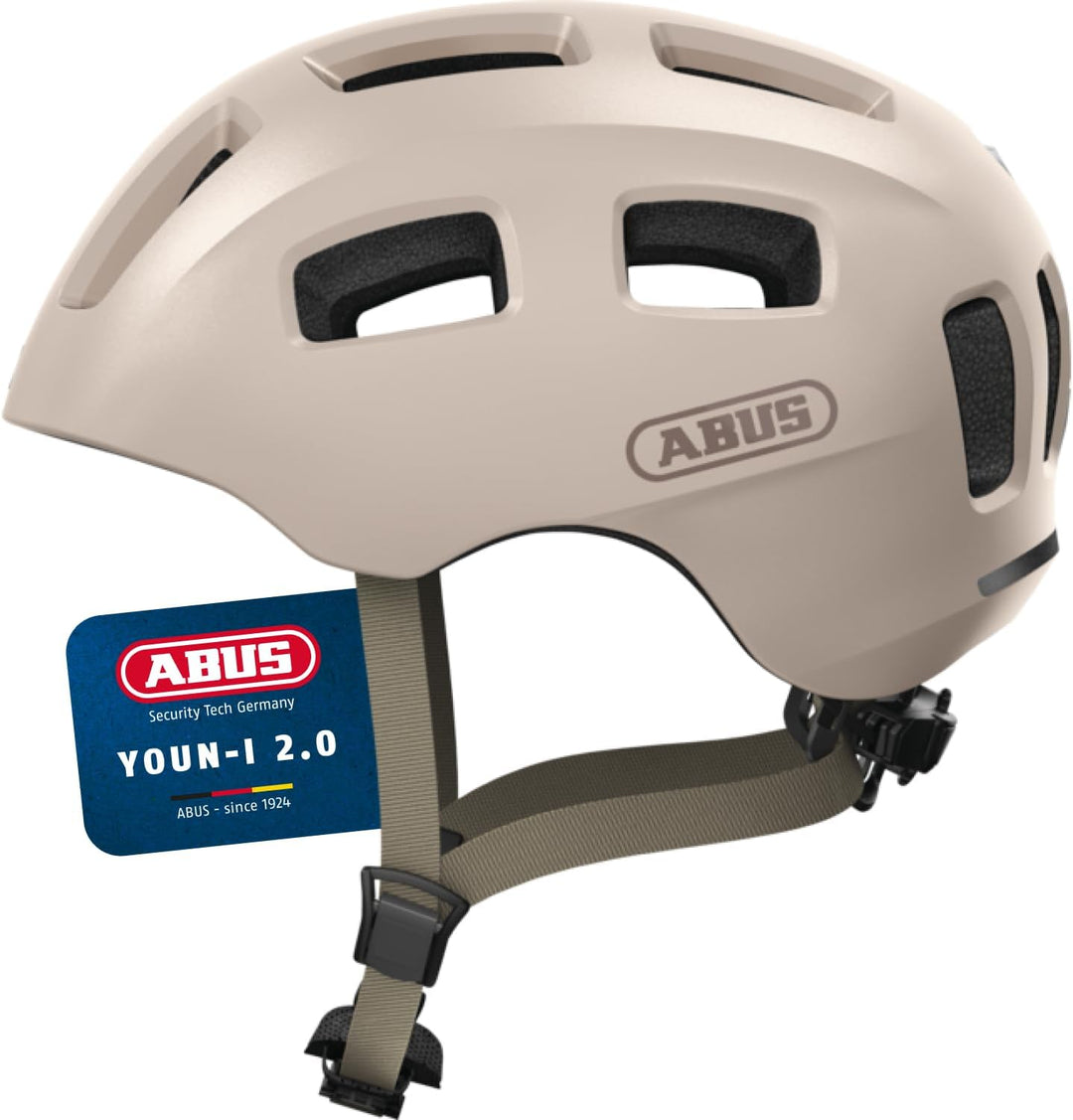 ABUS Fahrradhelm Youn-I 2.0 - mit Licht für Kinder, Jugendliche und junge Erwachsene - für Mädels un