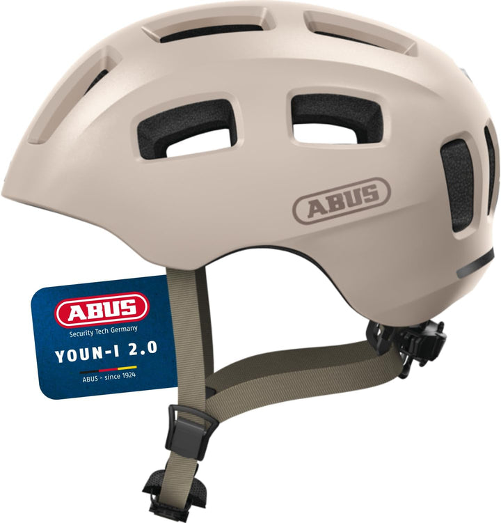 ABUS Fahrradhelm Youn-I 2.0 - mit Licht für Kinder, Jugendliche und junge Erwachsene - für Mädels un